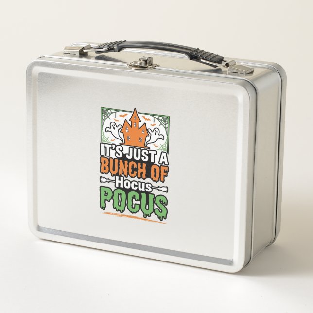 Halloween Hocus Pocus Quote Vector Design_1 Metal Lunch Box (Front)