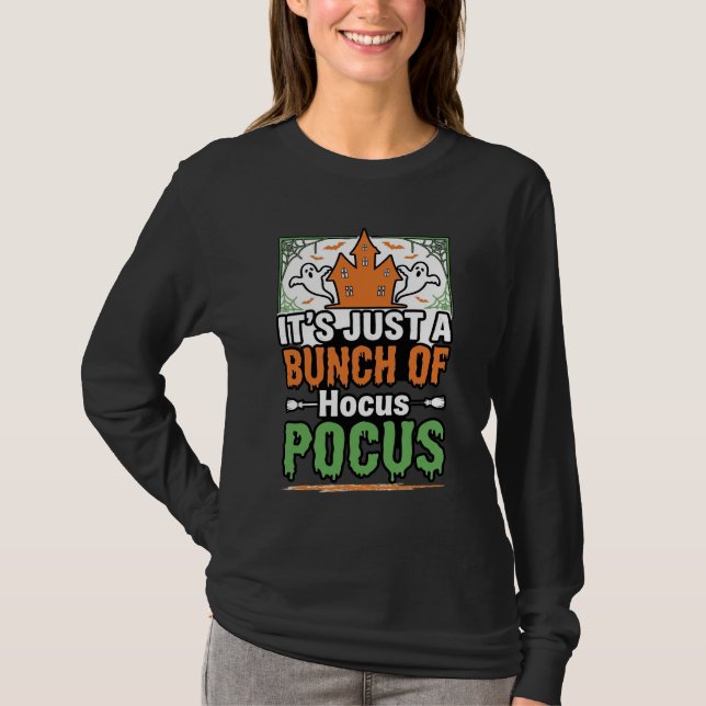 Halloween Hocus Pocus Quote Vector Design_1 T-Shirt (Front)