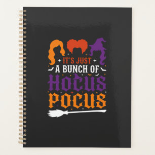 Halloween Hocus Pocus Witch Typography Vector Planner