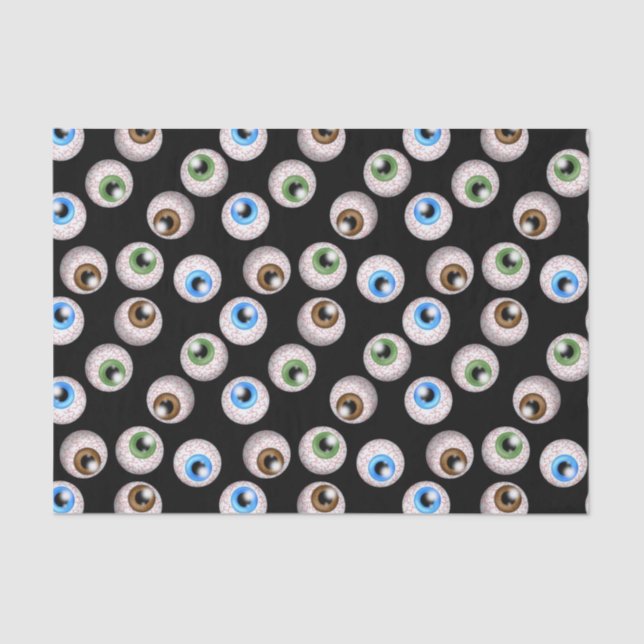 Halloween Holiday eyeball pattern tissue paper (Front)