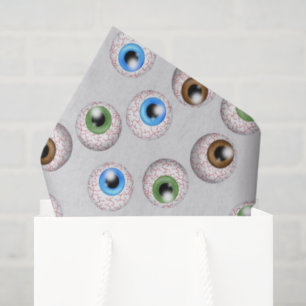Halloween Holiday eyeball pattern tissue paper
