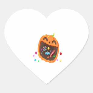 Halloween Holiday Heart Sticker