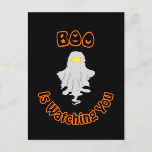 Halloween Holiday Postcard   Boo Is Watching You