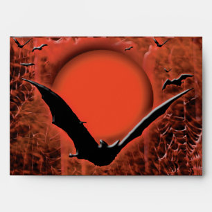 Halloween holidays party invitations envelopes