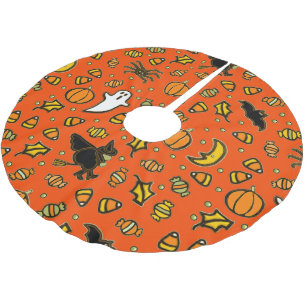Halloween Home Decor Brushed Polyester Tree Skirt