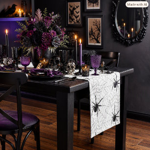 Halloween Home Décor Spider Web  Short Table Runner