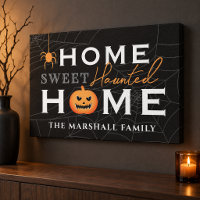 Halloween Home Sweet Haunted Home Family Name