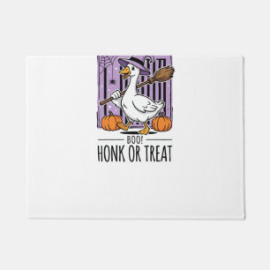 Halloween Honk or Treat Witch Goose Doormat