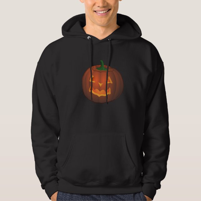 Halloween Hoodie Pumpkin Jack-o-lantern Sweatshirt (Front)
