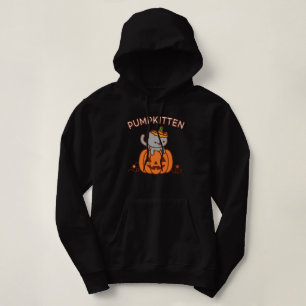 Halloween Hoodie: PUMPKITTEN Halloween Cat Hoodie
