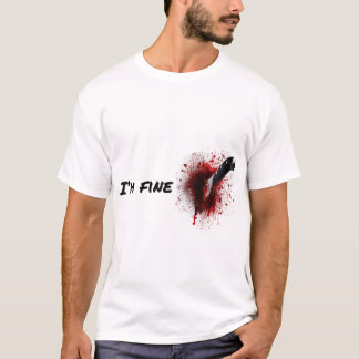 Halloween horror blood stain wound  blood injury I T-Shirt