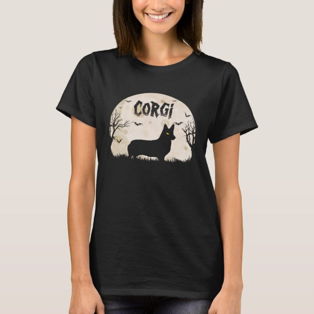 Halloween Horror Corgi T-Shirt (Front)