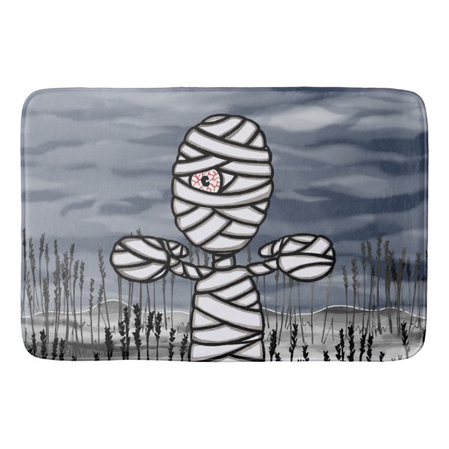 Halloween Horror Creepy Mommy  Bath Mat (Front)
