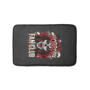 Halloween Horror Fan Club Vampire Skull Bath Mat
