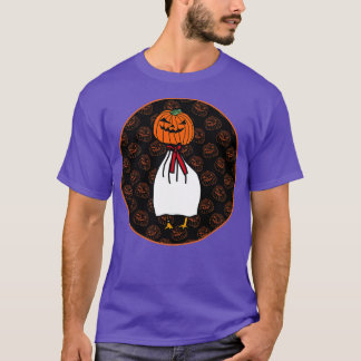 Halloween Horror Goose Dark Round T-Shirt