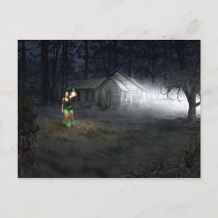 Halloween Horror House Postcard