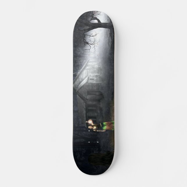Halloween Horror House Skateboard (Front)