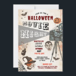 Halloween Horror Movie Night Film Vampires Scary Invitation<br><div class="desc">Halloween Horror Movie Night invite. Perfect for a Halloween Party,  Cocktail Party,  Spooktacular Dinner Party,  etc. CHANGE THE TEXT TO SUIT YOUR PARTY & Back print included.</div>