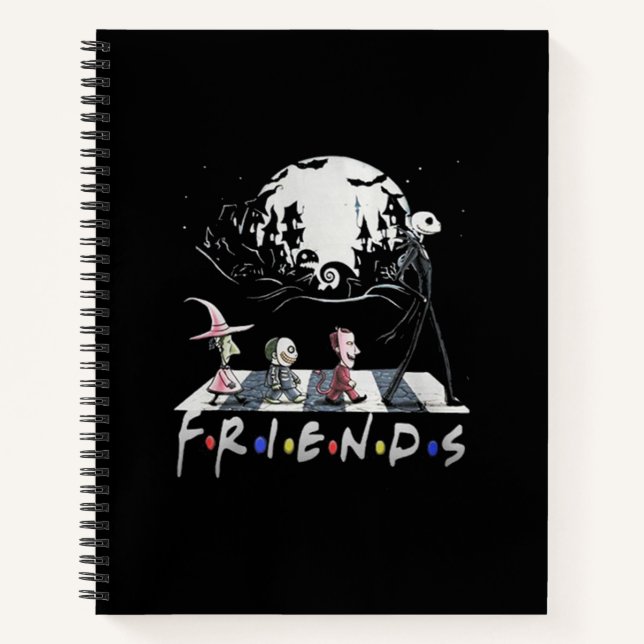 Halloween Horror Movies Friends Notebook (Front)