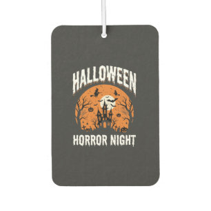 Halloween Horror Night Haunted Castle Vintage Car Air Freshener