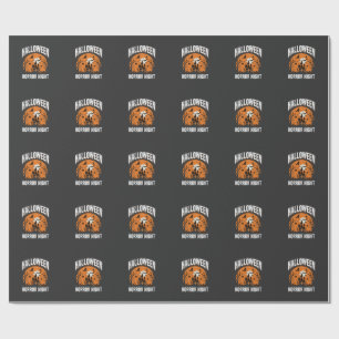 Halloween Horror Night Haunted Castle Vintage Wrapping Paper