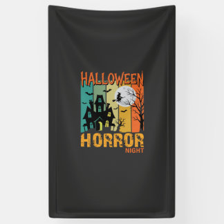 Halloween Horror Night Haunted House Vector_1 Banner