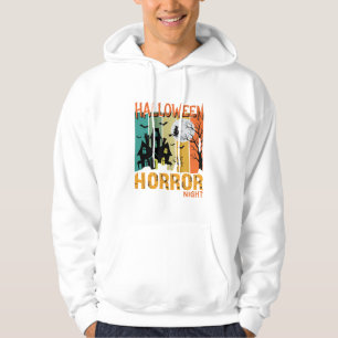 Halloween Horror Night Haunted House Vector_1 Hoodie