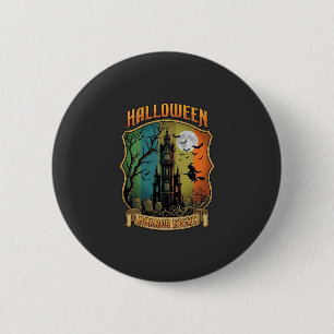 Halloween Horror Night Haunted House Witch Full Mo 6 Cm Round Badge