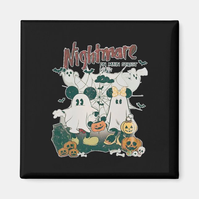 Halloween Horror Night Pumpkin Mouse Fun Halloween Magnet (Front)