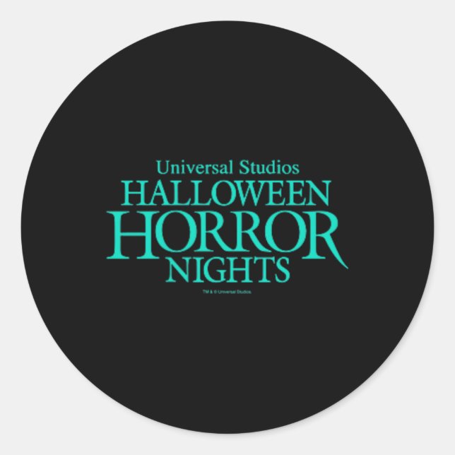Halloween Horror Nights HHN Universal Monsters Fro Classic Round Sticker (Front)