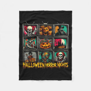 Halloween Horror Nights Scary Movie Fleece Blanket