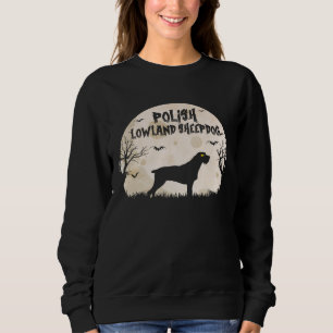 Halloween Horror Polish Lowland Sheepdog Sweatshirt