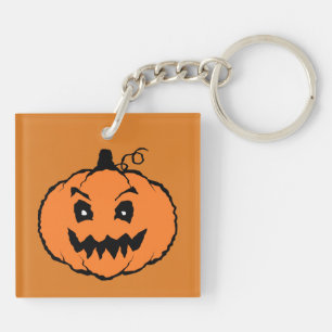 Halloween Horror Pumpkin  Key Ring