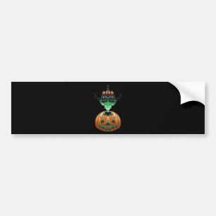 Halloween Horror Punk Zombie Bumper Sticker