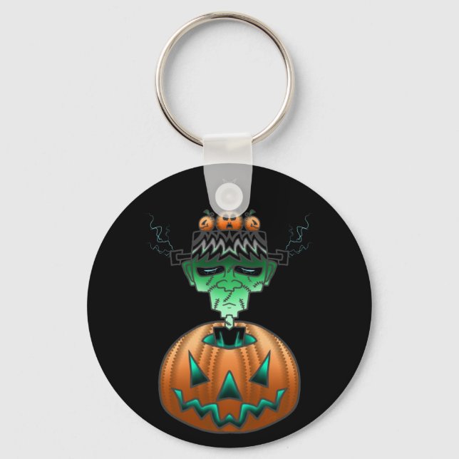 Halloween Horror Punk Zombie Key Ring (Front)