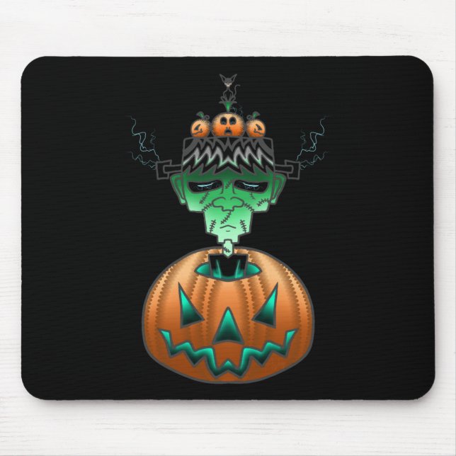 Halloween Horror Punk Zombie Mouse Pad (Front)