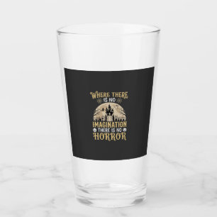 Halloween Horror Quote Haunted Castle Imagination Glass