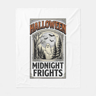 Halloween Horror Shirt Vintage Engraving Spooky Fo Fleece Blanket