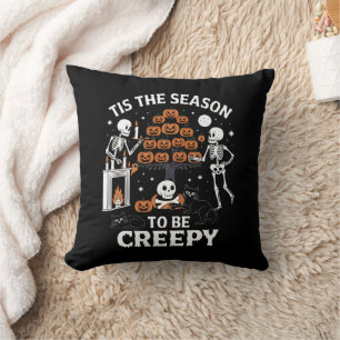 Halloween Horror Tis The Season To Be Creepy Cushion