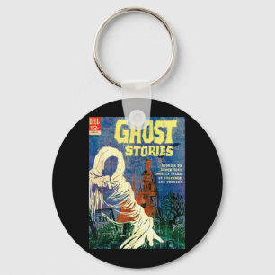 Halloween Horror Vintage Ghost Grim Reaper Comic Key Ring