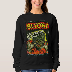 Halloween Horror Vintage Werewolf Comic Book Retro Sweatshirt