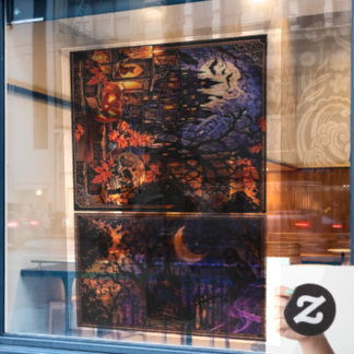 Halloween Horror Window Clings Set 1