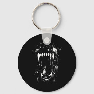 Halloween Horror Wolf Dog Vampire Monster Teeth Key Ring