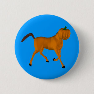 Halloween Horse 6 Cm Round Badge