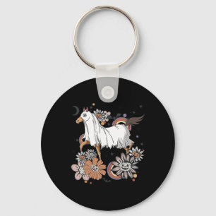 Halloween Horse Costume Ghost Boo Pumpkin Spooky S Key Ring