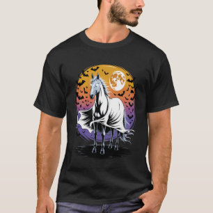 Halloween Horse Ghost Spooky Costume T-Shirt