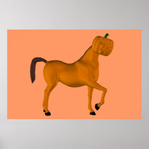 Halloween Horse Poster