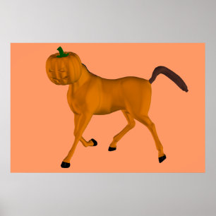 Halloween Horse Poster