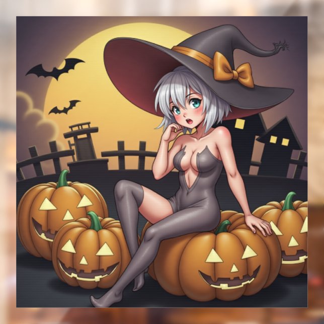 Halloween Hot Anime Witch on Jack-O-Lantern (Sheet 2)