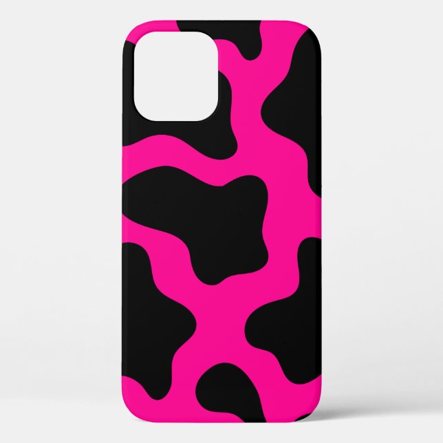halloween hot pink cow print Case-Mate iPhone case (Back)